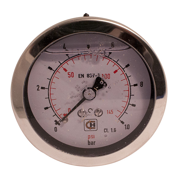 Manometer med uttak bak